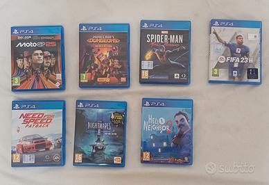 VARI GIOCHI PS4 (7 GIOCHI)  TUTTO BLOCCO A  62 EUR
