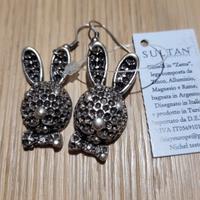 Orecchini Sultan a forma di coniglietto
