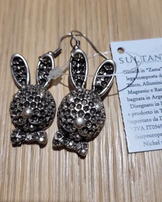Orecchini Sultan a forma di coniglietto