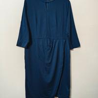 Mini abito aderente elegante blu navy