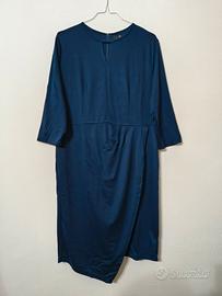 Mini abito aderente elegante blu navy