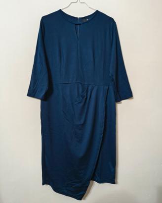 Mini abito aderente elegante blu navy