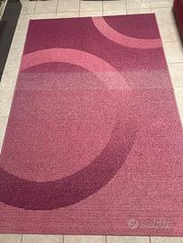 Tappeto  160x230 pelo corto fucsia/viola