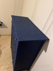 Cassetiera Ikea blu
