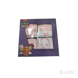 Set nascita neonata 4 pz. paw patrol varie taglie