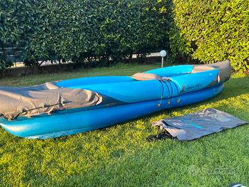 Canoa gonfiabile + salvagenti