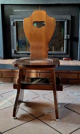  sedie per taverna in legno massello