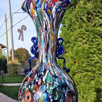 Vaso Murano Murrine. Vintage 1960 Toso.cm20