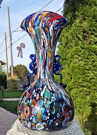Vaso Murano Murrine. Vintage 1960 Toso.cm20