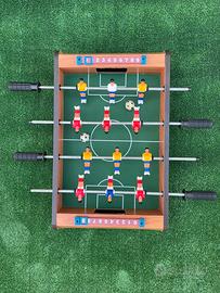 Mini biliardino calcio balilla da tavolo in legno