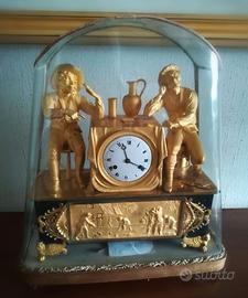 antico orologio in bronzo dorato 