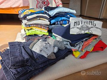 60 capi abbigliamento bambino 3/4 anni primaverile