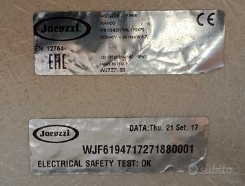 vasca idromassaggio jacuzzi