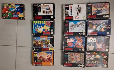 lotto videogame snes nintendo super boxati rari