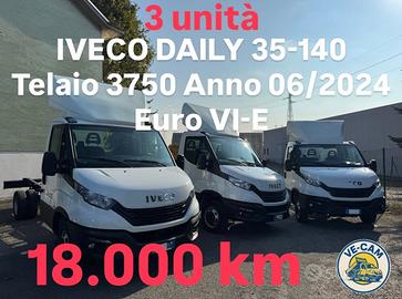 IVECO DAILY 35-140 TELAIO 3750 18000KM 06/24 EURO 