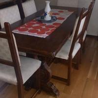 TAVOLO (FRATINO) E 6 SEDIE