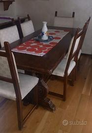 TAVOLO (FRATINO) E 6 SEDIE