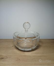 Porta cioccolatini in cristallo di Boemia