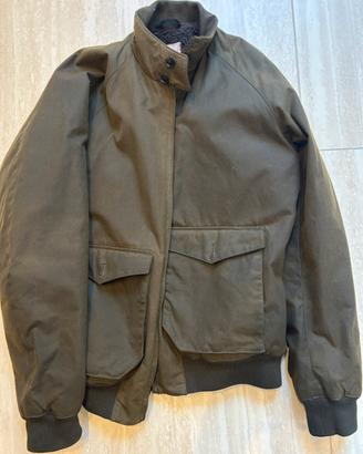 Baracuta waxed pocket military G9 dark green