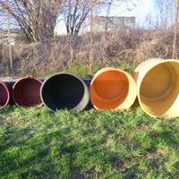 Tini e tinozze in plastica e vetroresina