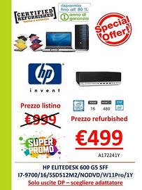HP ELITEDESK 600 G5 SFF  I7-9700/16/SSD512M2/W11P