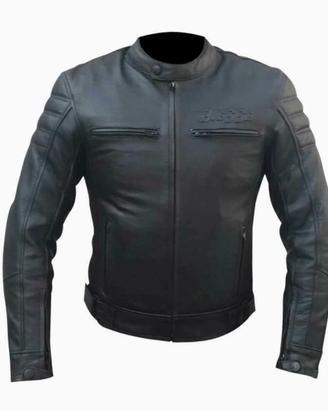 Giubbino pelle moto cafè racer