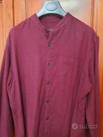Camicia uomo rossa e nera taglia M