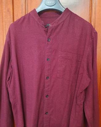 Camicia uomo rossa e nera taglia M