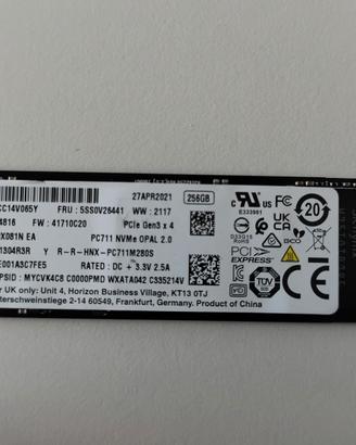 Hard disk SSD 256 GB