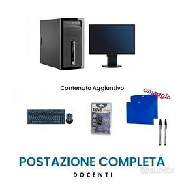 Postazione completa Docenti - PC i3 + Monitor 19"