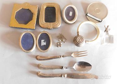 Blocco oggettini in argento 800 -   SCONTO 50%