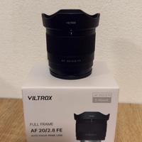 Obiettivo Viltrox 20mm 2.8 Sony