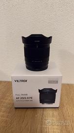 Obiettivo Viltrox 20mm 2.8 Sony