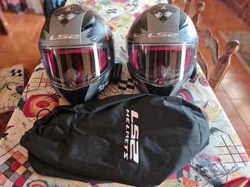Coppia caschi moto LS2 con interfono Lexin B4FM