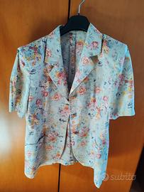 Camicia floreale in cotone tg. M/L