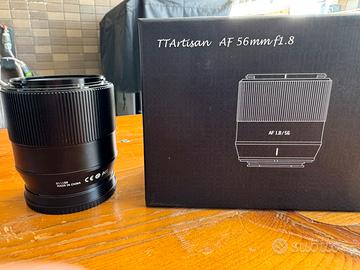 Obiettivo Ttartisan 56mm f1.8 per sony
