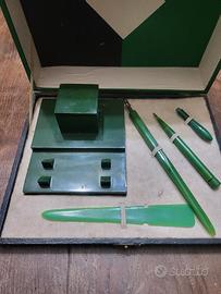 Set Scrivania Vintage Anni '30/'40 in Bachelite 