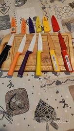 set coltelli da cucina in  ceramica e acciaio 