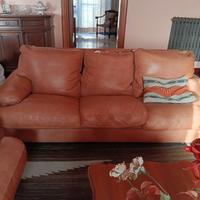 DIVANO E POLTRONE IN PELLE