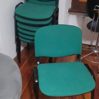 sedie ufficio verde smeraldo