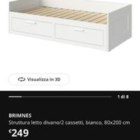 Letto Ikea  divano/matrimoniale + 2 materassi