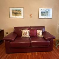DIVANO IN PELLE BORDEAUX