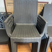 Set sedie in rattan nuove