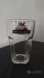 Set 6 Bicchieri Birra Miller Draft Vintage Nuovi