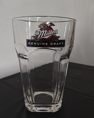 Set 6 Bicchieri Birra Miller Draft Vintage Nuovi