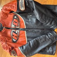 giacca pelle harley davidson racing