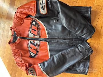 giacca pelle harley davidson racing