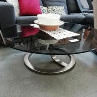 tavolo da soggiorno tondo vetro