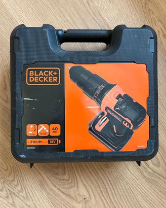 trapano avvitatore Black & Decker in valigetta