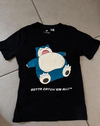 T-shirt H&M Pokémon Snorlax "Gotta Catch 'Em All"